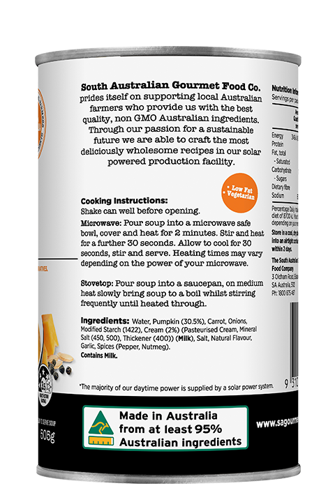 Creamy Pumpkin Soup 505g