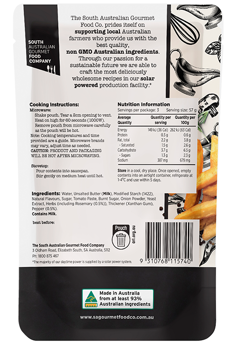South Australian Gourmet Food Company Hot Chip Gravy 170g