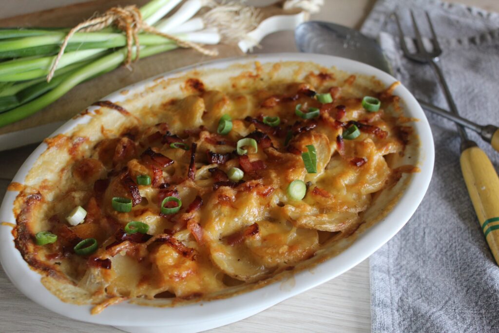 Potato Leek & Bacon Bake