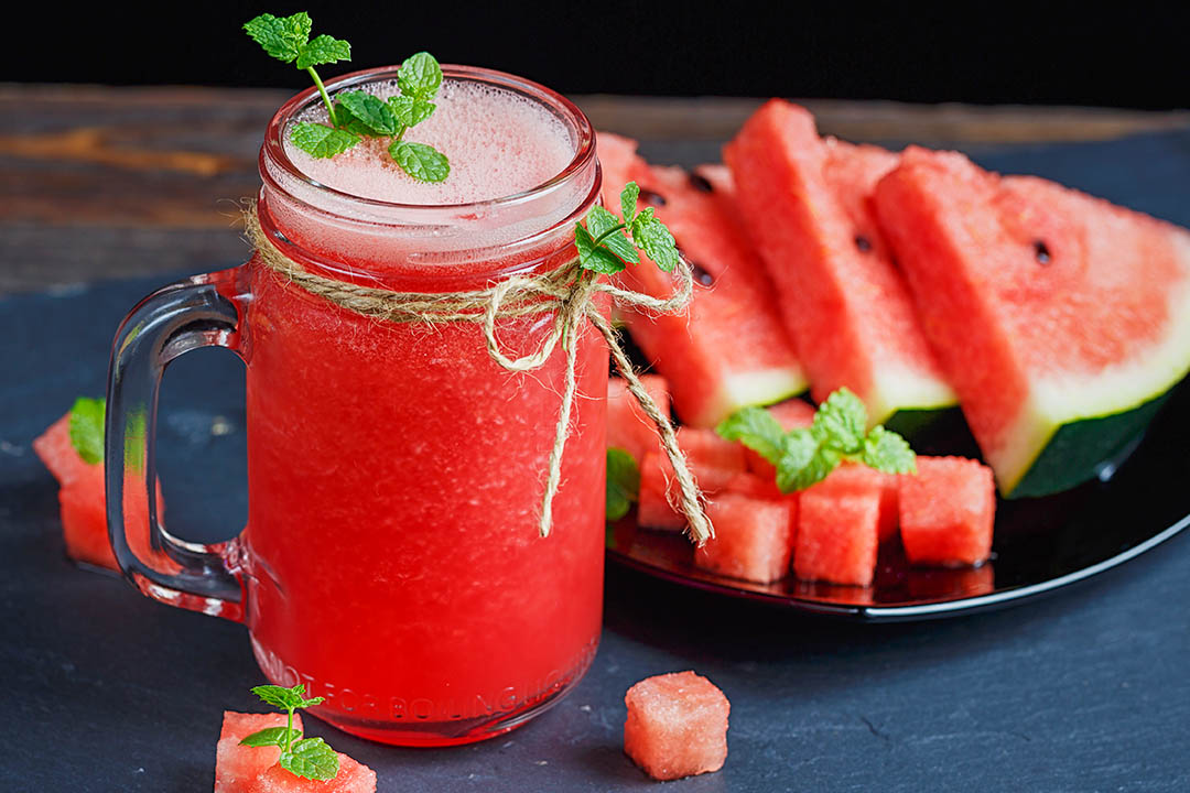 Picture of a Delicious fresh watermelon smoothie