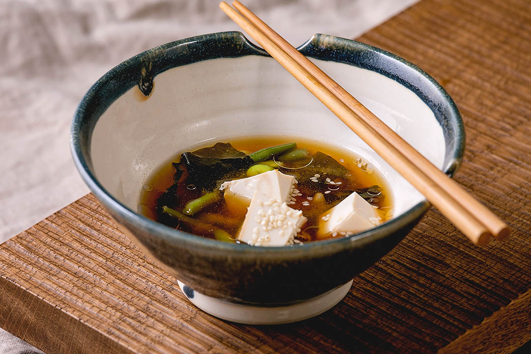 Tofu miso soup - The Importance of Fibre Plus Fermented Foods
