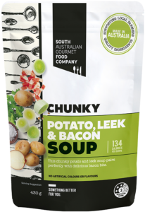 South Australian Gourmet Food Company Chunky Potato Leek & Bacon Soup 430g