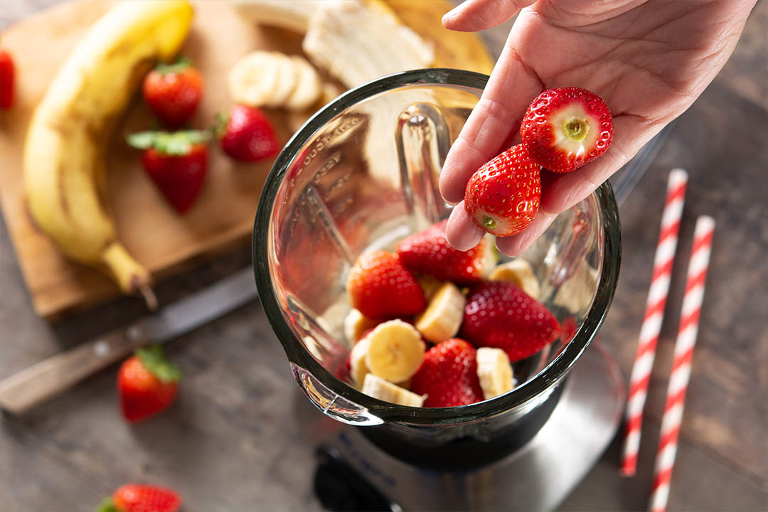 Strawberry banana smoothie